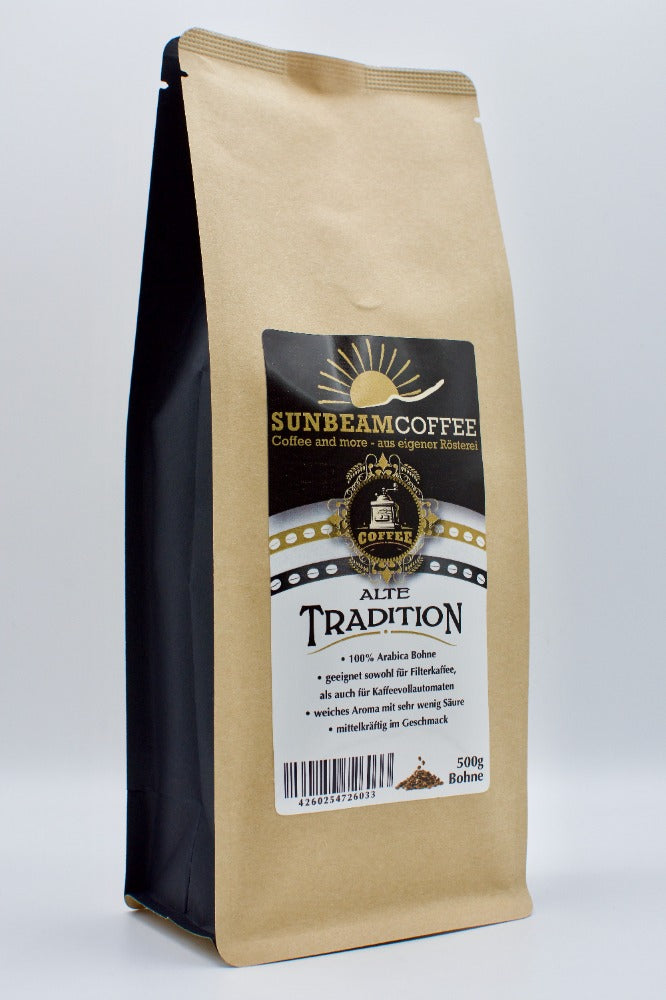 Alte Tradition 100 % feinster Arabica Kaffee